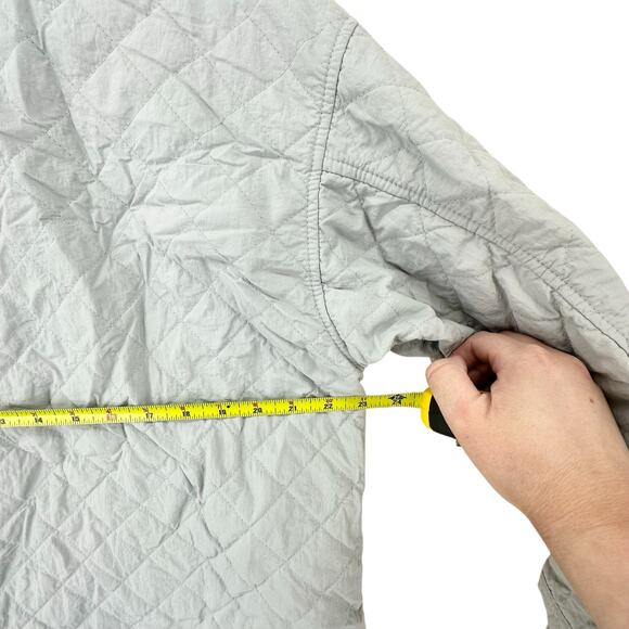 H&M oversized quilted Shacket shirt jacket in gray women’s size medium - Picture 10 of 10